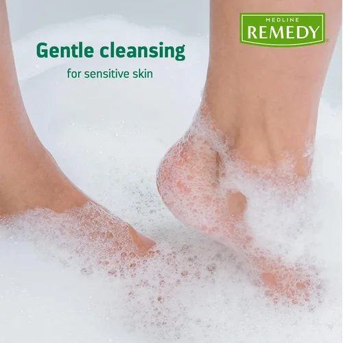 Vista 6 de Medline Remedy ESSENTIALS Champú y gel de baño, 2 onzas líquidas, aroma fresco, limpiador de cuerpo completo con aloe, para adultos y ancianos, gel