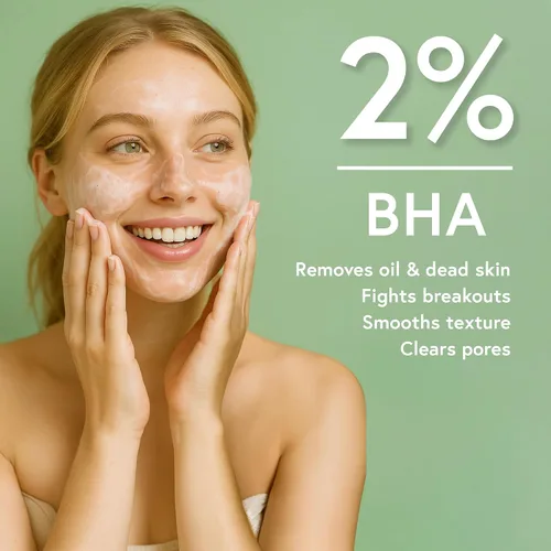 Vista 2 de SoloVegan BHA Gel Cleanser Cuidado de la piel coreano vegano ligero para pieles grasas y propensas al acné (gel limpiador, 5.74 onzas líquidas)