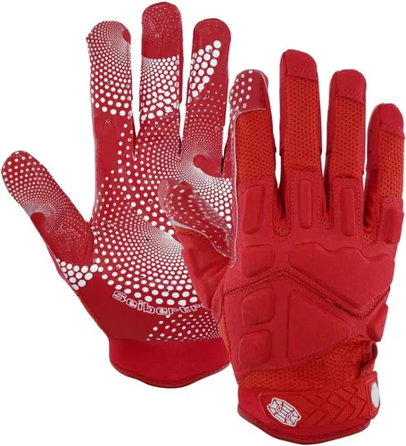 Vista 9 de Seibertron Pro 3.0 Twelve Constellations Elite Ultra-Stick Football Receiver Gloves Super Sticky Grip for Youth Kids Boys 8-12 Girls & Adult Men &