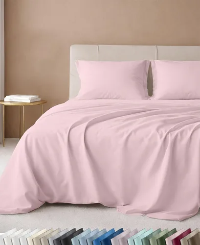 Vista 30 de California Design Den Juego de sábanas tamaño King, 100% algodón, sábanas lujosas de 600 hilos con bolsillo profundo, ropa de cama duradera con 16