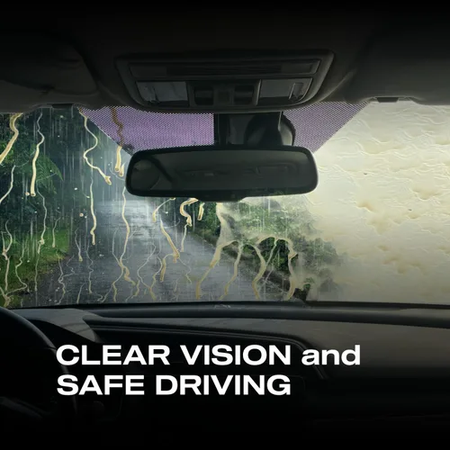 Vista 3 de Nasiol GlasShield Nano Kit de Espray Repelente de Lluvia, Recubrimiento Cerámico para Parabrisas y Vidrios, Super Hidrofóbico hasta 30000 Millas