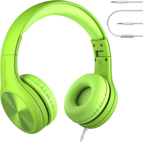 Vista 26 de LilGadgets Connect+ Pro - Auriculares con cable para niños con micrófono, limitación de volumen con cable, tecnología SharePort y acolchado
