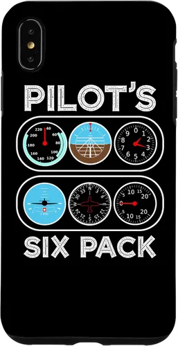 Vista 7 de iPhone 12 mini Pilot's Six Pack Vuelo Instrumentos Aviación Case