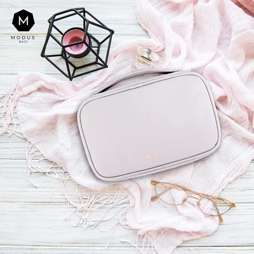 Vista 6 de MODUS BAGS Organizador de joyas de viaje, estuche de gran capacidad para aretes sin enredos, collares, almacenamiento de anillos