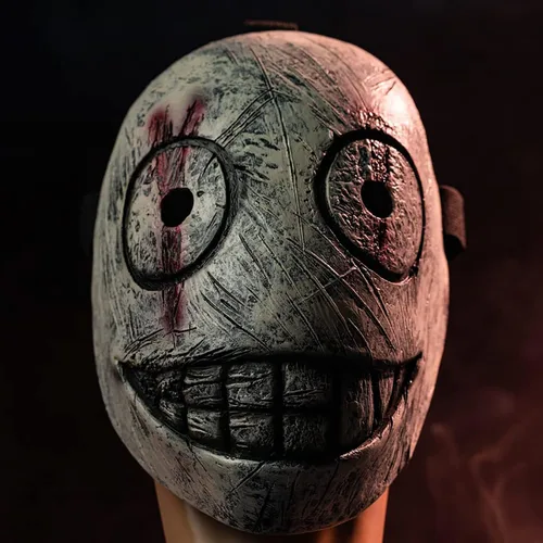Vista 5 de Dead Game Killer - Máscara de látex para adultos con sonrisa, media cara