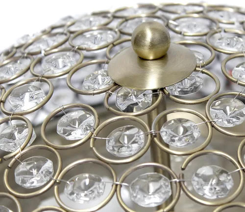 Vista 7 de Diseños elegantes FM1000-ABS Lámpara de techo de cristal en forma de elipse de 13 pulgadas moderna de metal con 2 luces en forma de cuenco