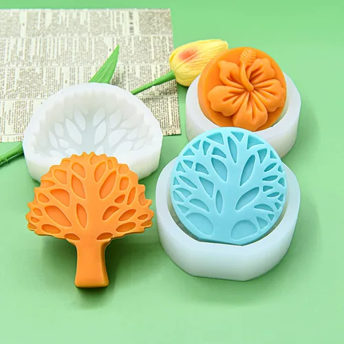 Vista 9 de Moldes de vela de silicona, moldes de silicona 3D para hacer velas, moldes de silicona abstractos simples para fundición de resina epoxi, jabón
