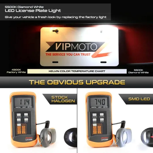 Vista 3 de VIPMOTOZ Patriot Red Star - Lámpara de matrícula LED completa para Ford F150 F250 F350 Super Duty Ranger Pickup Truck Explorer Bronco Excursion