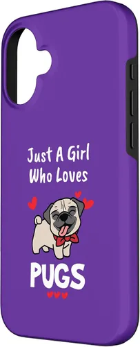 Vista 2 de Animal Pug Lover Women Girls Love Pugs Case for iPhone 16