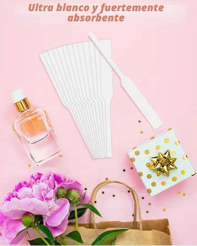 Vista 4 de 1000 piezas de tiras para prueba de perfume, tiras de prueba de fragancia desechables, blancas puras y de fuerte absorción, tiras de fragancia