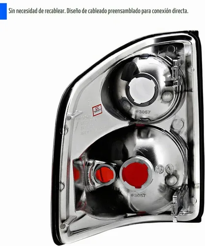 Vista 7 de SPEC-D TUNING Luces traseras de lente transparente de carcasa negra compatibles con Chevy S10 1994-2004, GMC Sonoma 1994-2004, Isuzu Hombre