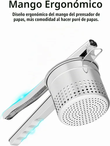Vista 6 de Livilord - Ricer para patatas, acero inoxidable 18/10, mango ergonómico