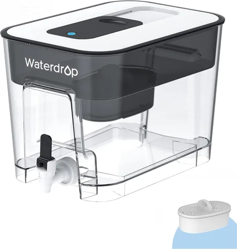 Vista 12 de Waterdrop WFD-22L - Dispensador de filtro de agua grande con 4 filtros, jarra de filtro de agua de 40 tazas, larga vida útil de 200 galones, reduce