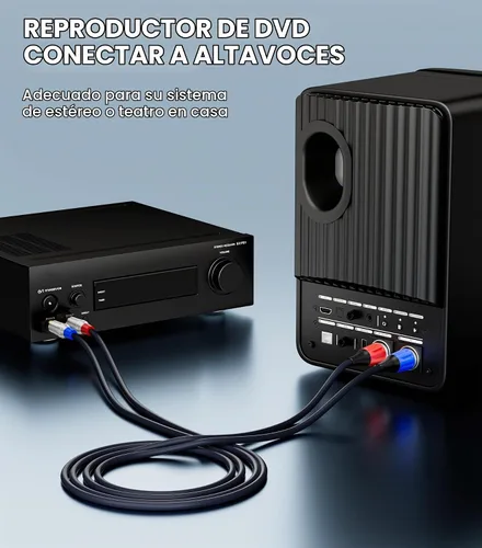 Vista 5 de Tisino Cable RCA a XLR, 2 RCA a 2 XLR macho HiFi Cable, 4N OFC, 3.3 pies