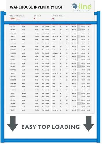 Vista 4 de C-Line sobres estuches para boletos de compra con cosido de neón, 9 x 12 pulgadas, Azul