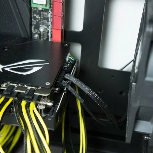 Vista 5 de Gebildet 10 piezas de cable de extensión de ventilador PWM de 4 pines, conector de energía, estuche macho a hembra para computadora, compatible