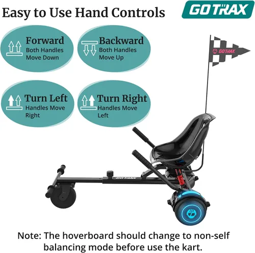 Vista 6 de Gotrax Accesorio de asiento Hoverboard para scooter de equilibrio