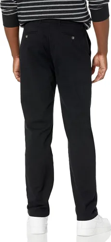 Vista 2 de Tienda Essentials Pantalón caqui elástico casual de ajuste recto para hombre
