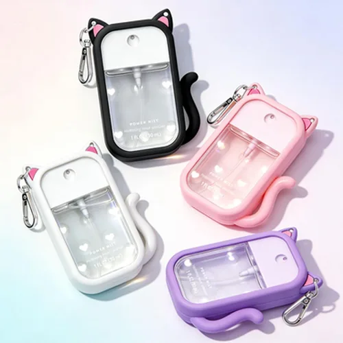 Vista 2 de Funda de silicona para gatos Touchland desinfectante de manos, 1 onza líquida/1.0 fl oz, adorable accesorio en aerosol desinfectante de manos