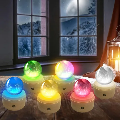 Vista 9 de Base de pantalla LED de madera, soporte de exhibición giratorio, base redonda iluminada de madera, 8 modos de iluminación, soporte de luces LED