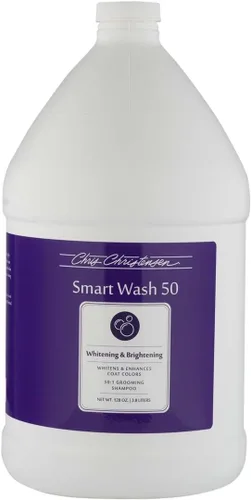 Vista 10 de Chris Christensen SmartWash50 - Champú para perros ultra concentrado blanqueador e iluminador, hace hasta 50 botellas, prepara como un profesional