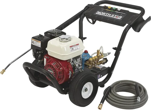 Vista 7 de NorthStar - Lavadora a presión portátil de gas y agua fría, 3300 PSI, 2.5 GPM, motor Honda, número de modelo 157123