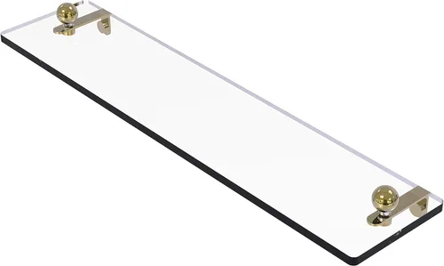 Vista 30 de Allied Brass PR-1/22-ORB Pr - Estante de vidrio con bordes biselados de 1 pulgada, 22 pulgadas, bronce aceitado