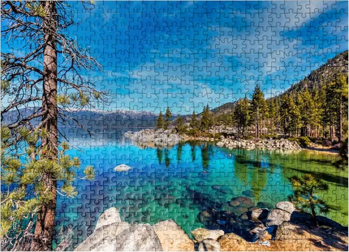 Vista 8 de MyPuzzle Sand Harbor Lake Tahoe - Rompecabezas prémium de 1000 piezas para adultos