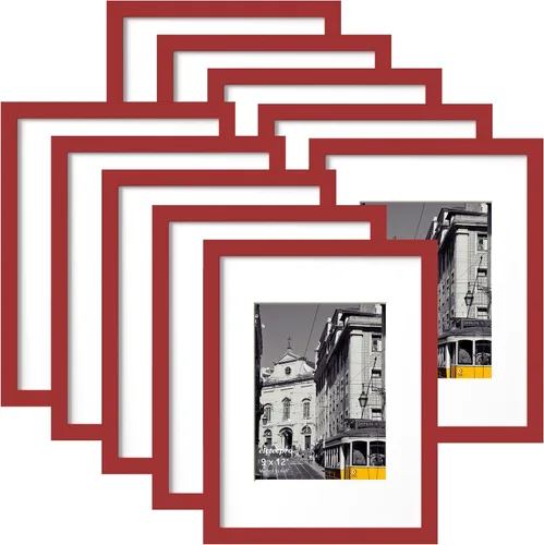 Vista 73 de eletecpro Juego de 5 marcos de fotos de 8 x 10 pulgadas, collage de fotos, decoración de pared, fotos de 5 x 7 con paspartú o de 8 x 10 pulgadas sin