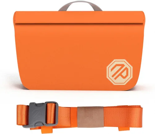 Vista 15 de niphean Riñonera impermeable IPX7, bolsa seca magnética con cierre de una Negro