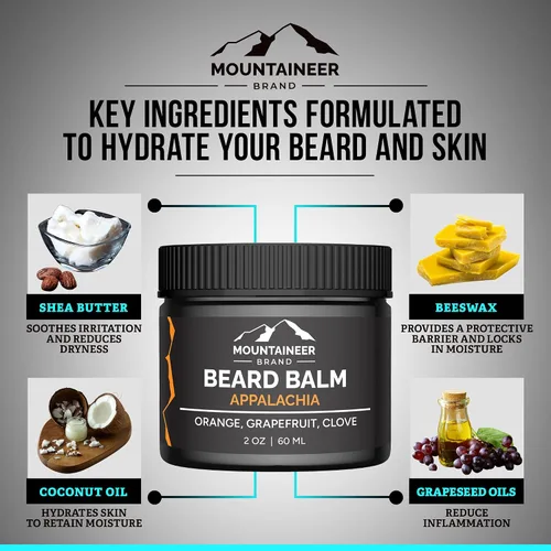 Vista 6 de El Bálsamo Mágico para la Barba de la marca Mountaineer: Un bálsamo totalmente natural para acondicionar la barba, 1