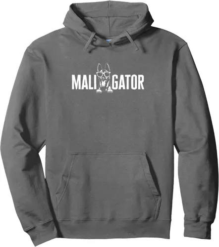 Vista 7 de Belgian Malinois Cool Maligator Belga Pastor Malinois - Sudadera con capucha, Negro