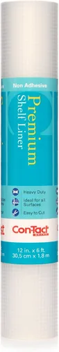 Vista 9 de Con-Tact Brand Premium Plus - Forro no adhesivo para estantes, resistente y multifuncional, 12 x 6 pies, Nova Crystal Clear, paquete de 1 rollo