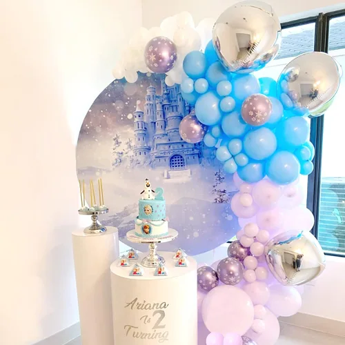 Vista 7 de Globos metálicos grandes de oro rosa de 15 pulgadas, paquete de 6 globos de tereftalato de polietileno, guirnalda de globos, globos de aluminio