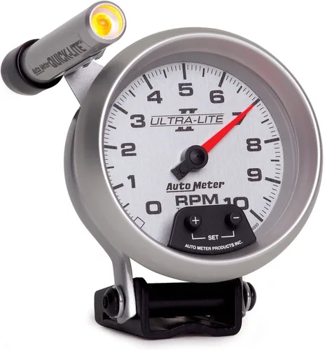 Vista 5 de Auto Meter 4990 Ultra-Lite II 3-3/8" 10000 RPM Pedestal Mount Mini-Monster Tacómetro