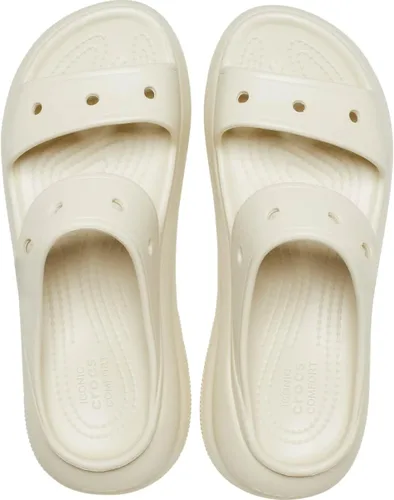 Vista 4 de Crocs Sandalia clásica Crush Sandalias de plataforma unisex para adultos Hueso