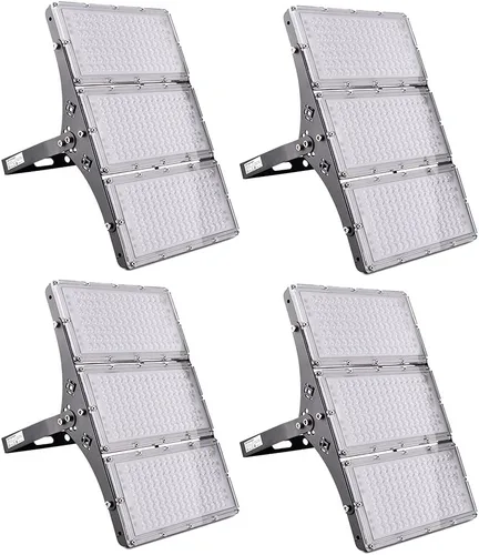 Vista 12 de papasbox Luz de inundación LED de 100 W para exteriores, luces de seguridad para exteriores de 8000 lúmenes, luces LED blancas cálidas de 3000 K