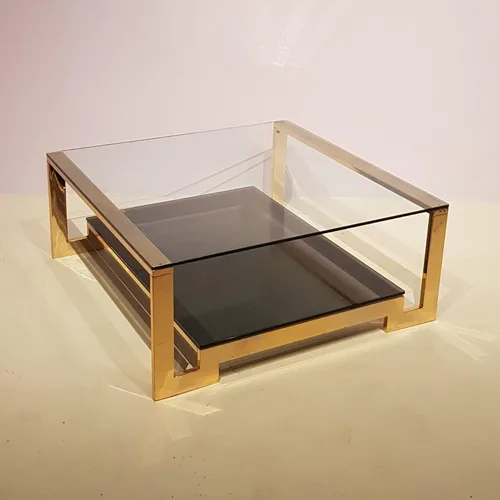 Vista 2 de Superficie de mesa de vidrio templado transparente cuadrada de 18 pulgadas con borde plano pulido y 1/4 de pulgada de grosor para mesas de comedor