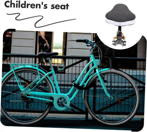 Vista 4 de Accesorio de asiento de bicicleta de montaña, versátil asiento de bicicleta para niños y niñas, características de seguridad de comodidad