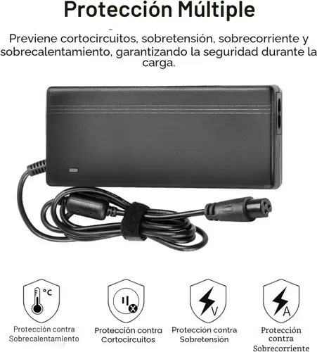 Vista 5 de Reemplazo del cargador de 42V para bicicleta eléctrica y scooter Jetson
