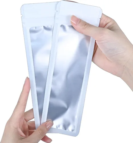 Vista 21 de Bolsa resellable de Mylar para bolígrafos, ideal para oficina, hogar, fiesta, almacenamiento de alimentos, galletas, muestras de joyería