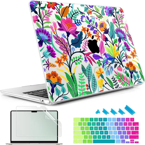 Vista 32 de May Chen Funda rígida de plástico para MacBook Air de 13.6 pulgadas 2026 2025 2024-2022 M5 A3449 M4 A3240 M3 A3113 M2 A2681, carcasa rígida