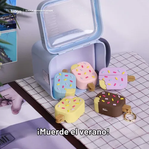Vista 2 de Elago - Funda para helados con llavero para AirPods Pro Azul (Arándano)
