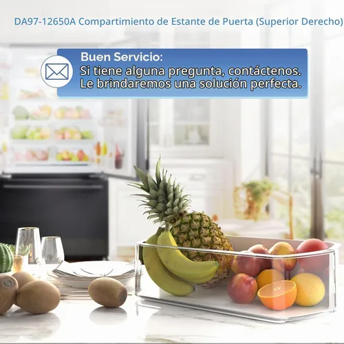 Vista 6 de DA97-12650A Reemplazo del contenedor de estantes de la puerta