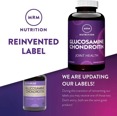 Vista 8 de MRM - Glucosamina 1500mg/sulfato de condroitina 1200 mg 90 cápsulas Triple Strength Support Supplement for Cartilage Health, Mobility, and Adult