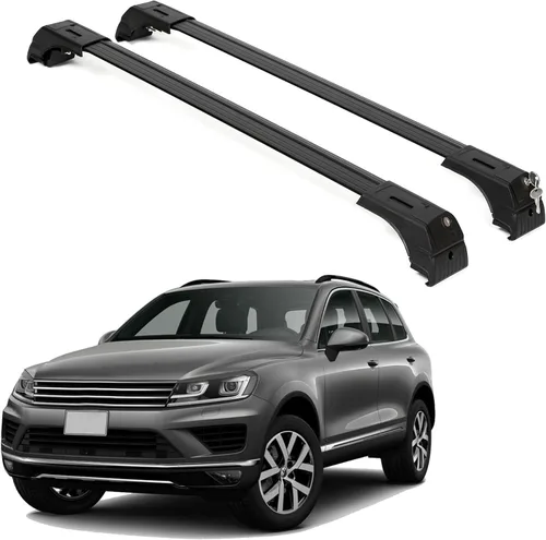 Vista 18 de ERKUL Barras Transversales de Techo para Mazda CX9 CX-9 2016-2023 Barras Transversales de Aluminio con Cierre Antirrobo para Techo Compatible
