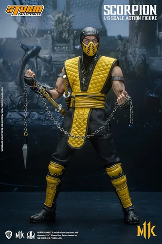 Vista 2 de Storm Collectibles - Mortal Kombat 11 - Figura de acción de Scorpion
