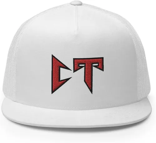 Vista 2 de RIVEMUG Corridos Tumbados CT - Gorra de camionero con visera plana, corona alta, ajustable, Coridos Belicos