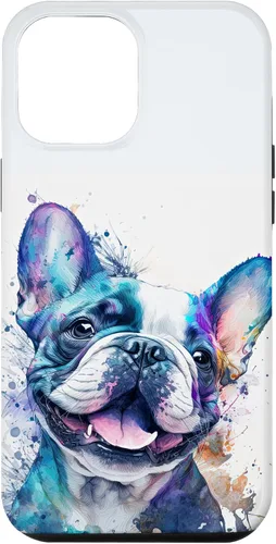 Vista 26 de Cute Frenchie Watercolor Splash Frenchie Puppy Case for iPhone 17