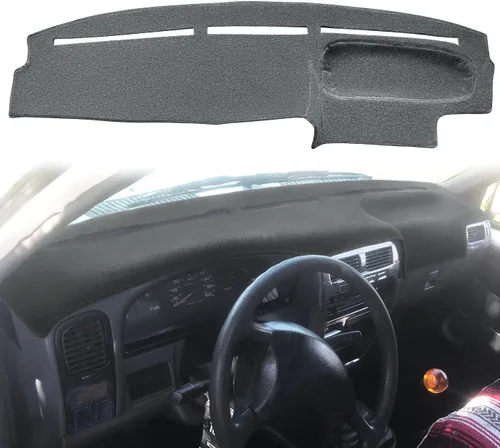 Vista 11 de Dash Cover Mat for Nissan D21 Hardbody Pickup Truck 1986-1993(Black) F77 Fcovergurus - Protector de alfombra personalizado para Nissan Pathfinder